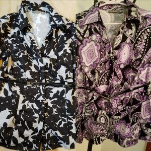 2-Apt.9 Medium Petite blouses NWT